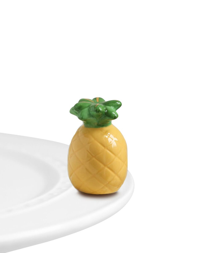 Nora Fleming Pineapple Mini — tropical decorative attachment for Nora Fleming serveware