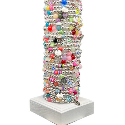Mix Media Kids Bracelet-Silver