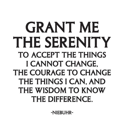 Quotable card Grant Me The Serenity — inspirational and faith greeting card