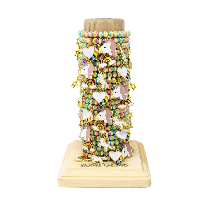 Rainbow Unicorn Bead Bracelet