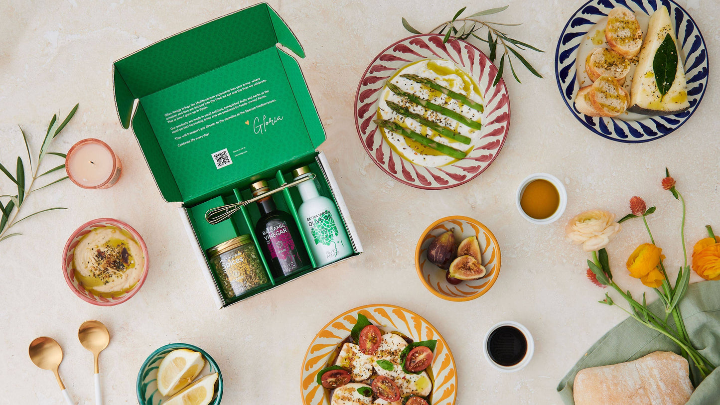 APERITIVO Gift Set - Olive Oil, Balsamic Vinegar, and Spices