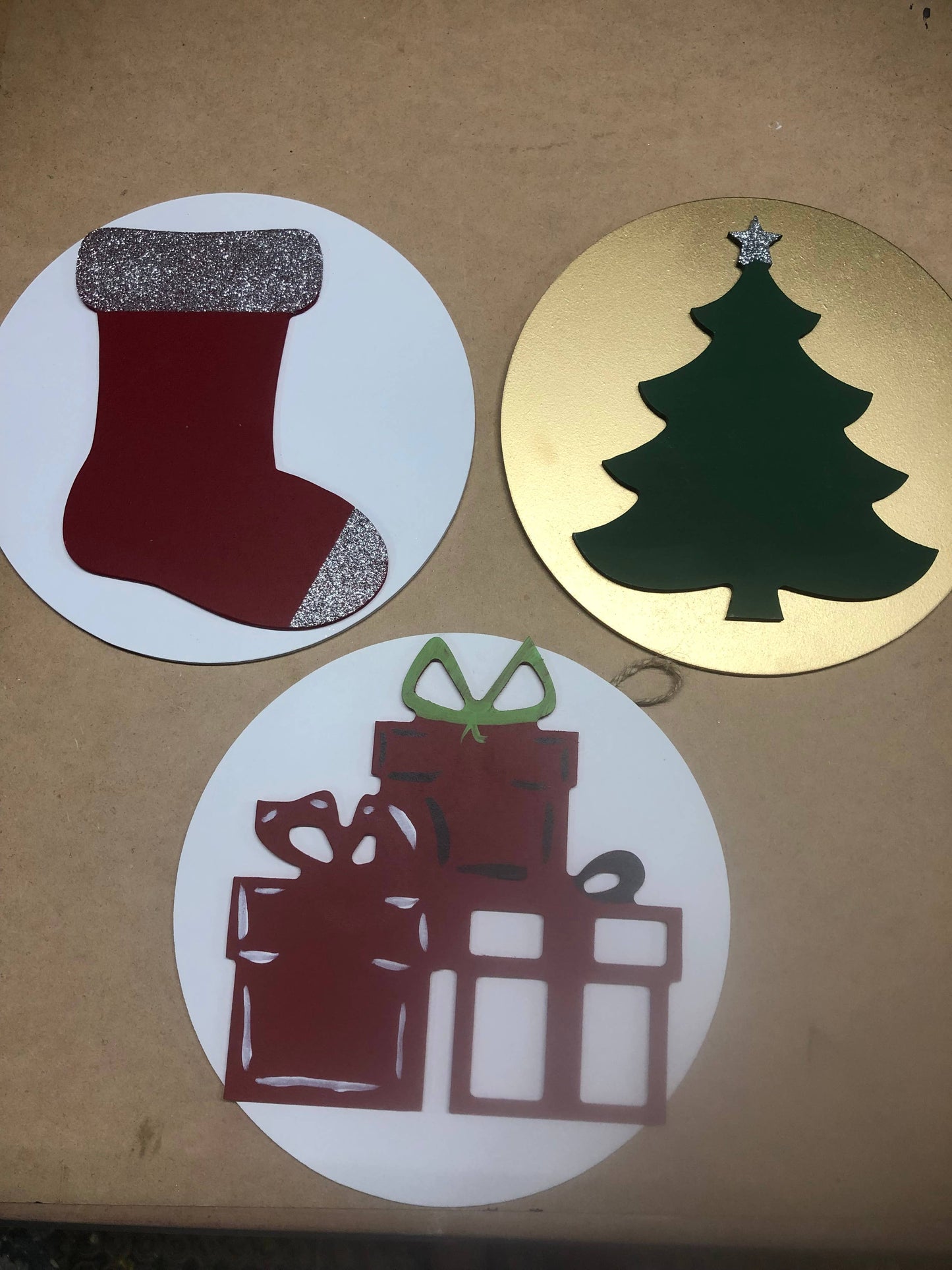 CHRISTMAS Tree or Christmas Stocking Medallion