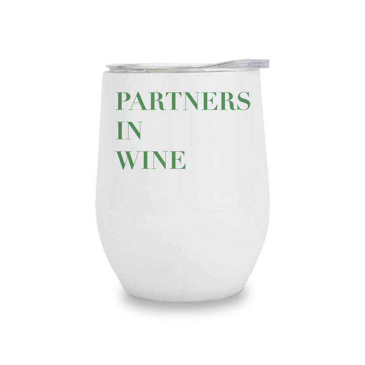 Insulated Wine Tumbler - Partners in Wine (Green)