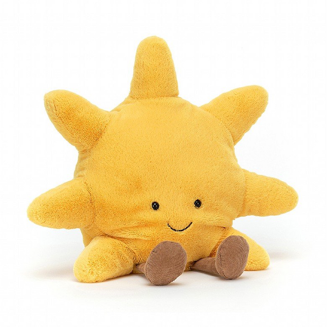 Amuseable Sun stuffed animal — Jellycat soft toy, cheerful baby and toddler gift