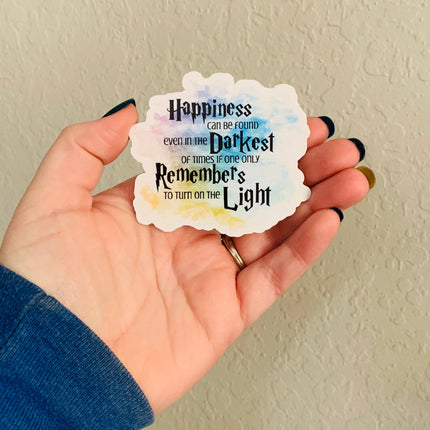 Happiness- Harry Potter Sticker and Magnet: Glossy vinyl