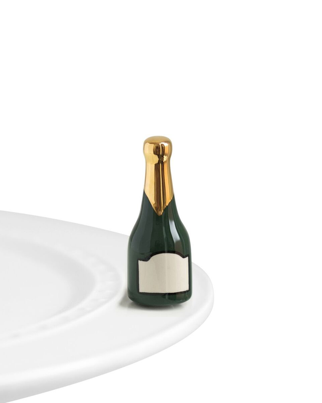Nora Fleming Champagne Mini — celebration decorative attachment for Nora Fleming serveware