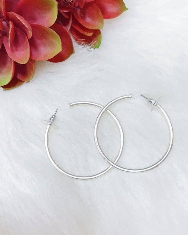 The Best Of hoop earrings silver — classic jewelry, gift for her