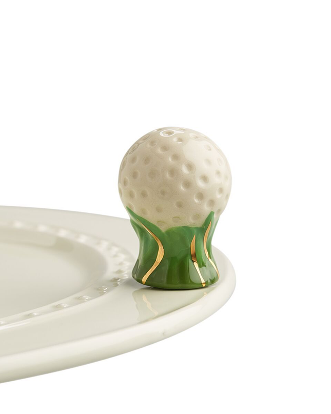 Nora Fleming Golf Ball Mini — decorative attachment for Nora Fleming serveware, golf gift