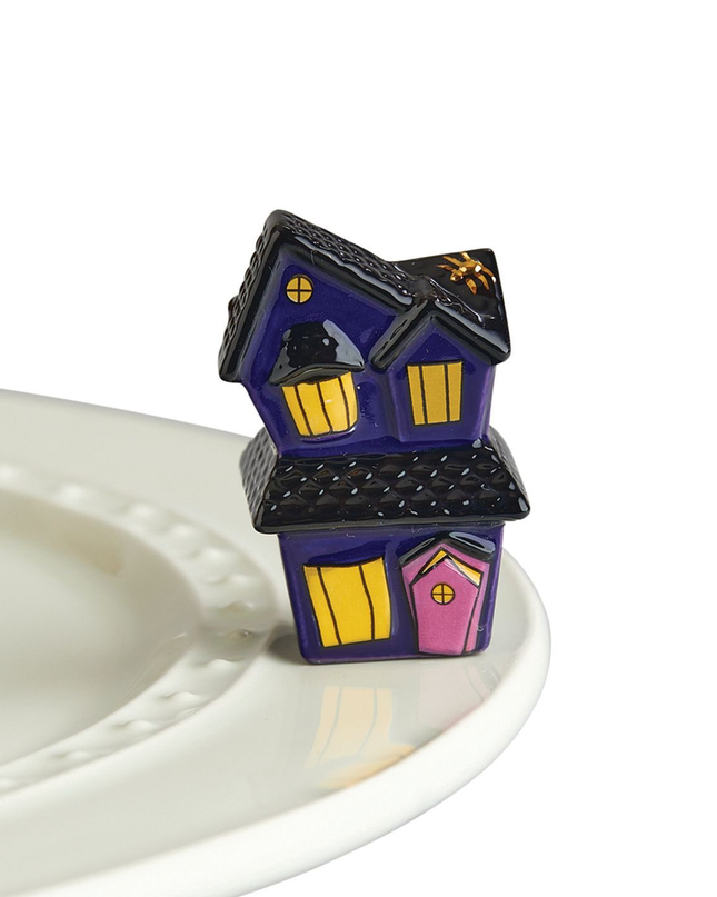 Nora Fleming Spooky House Mini — Halloween decorative attachment for Nora Fleming serveware