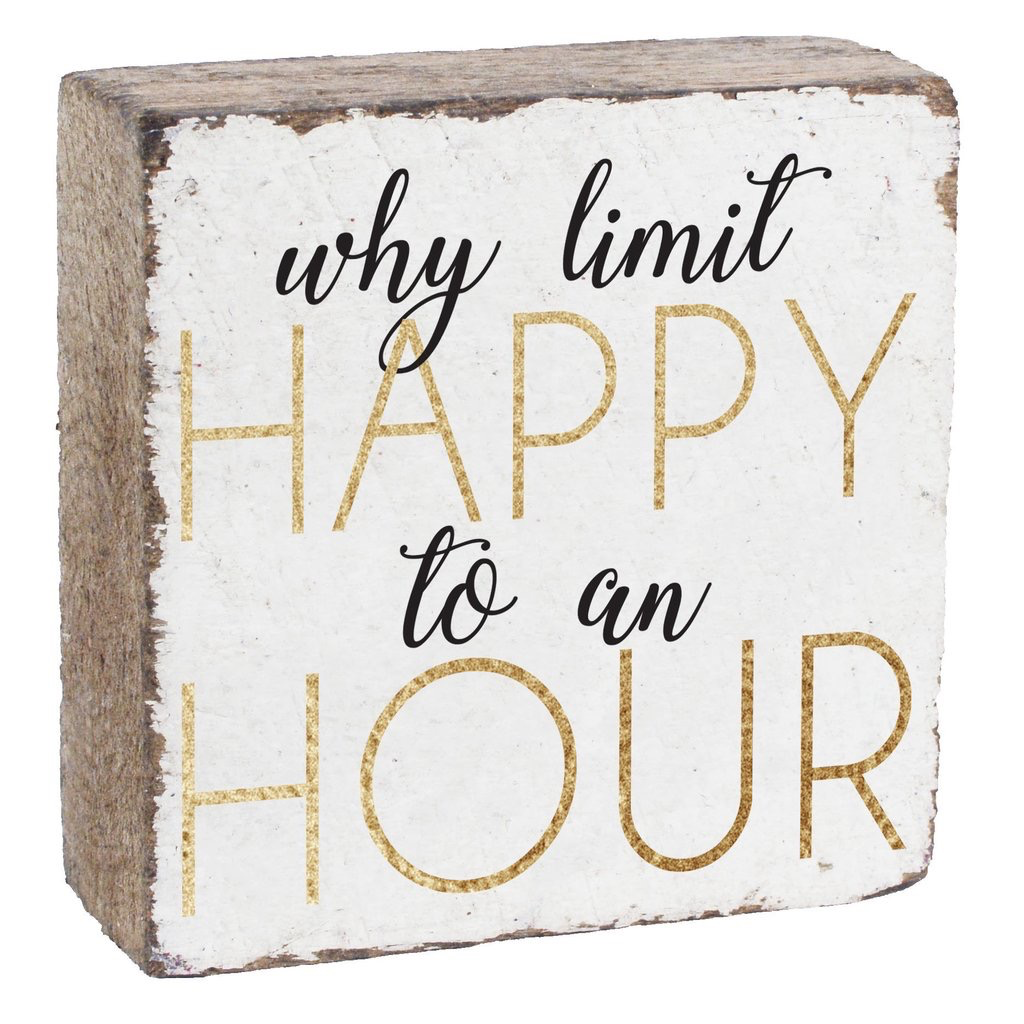 Happy Hour Decorative Block