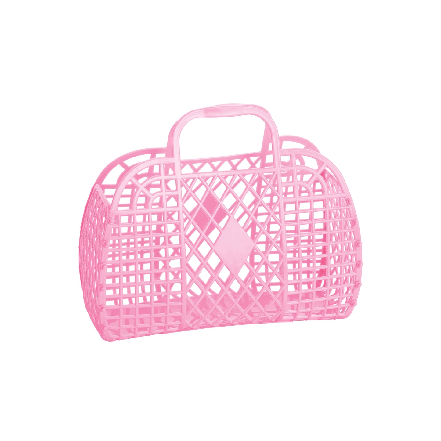 Retro Basket Jelly Bag - Small: Bubblegum Pink