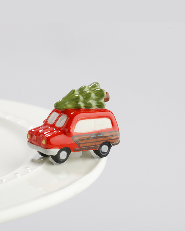 Nora Fleming Christmas Tree Car Mini — holiday decorative attachment for Nora Fleming serveware