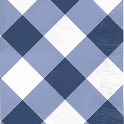 Patriotic gingham guest towels 20 pack — Fourth of July entertaining and hostess gift