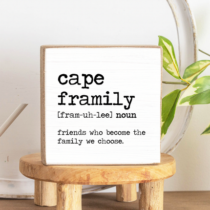 ST. AGNES Framily Decorative Wooden Block