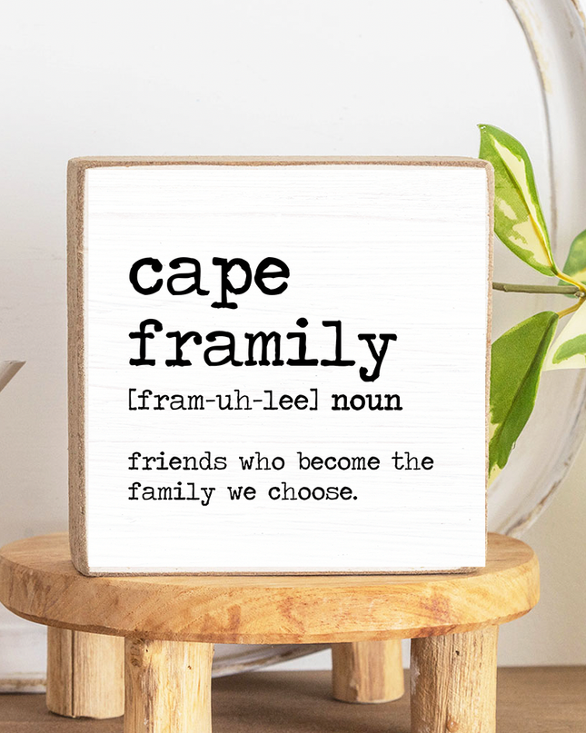 ST. AGNES Framily Decorative Wooden Block
