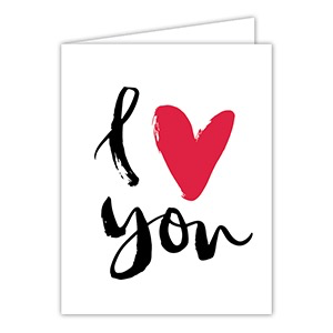 GREETING CARD - I HEART YOU