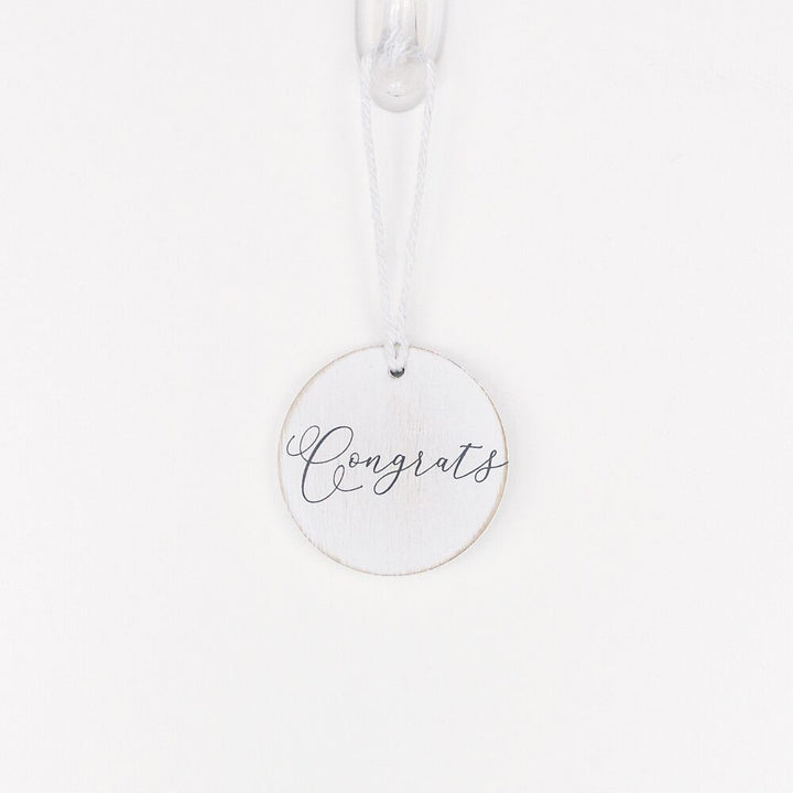 Wine Bottle Charm- Congrats