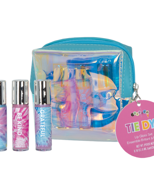 Tie dye mini lip gloss set — fun birthday and Easter gift for girls