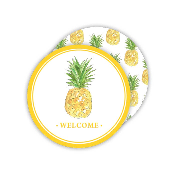 Pineapple Welcome Round Coaster