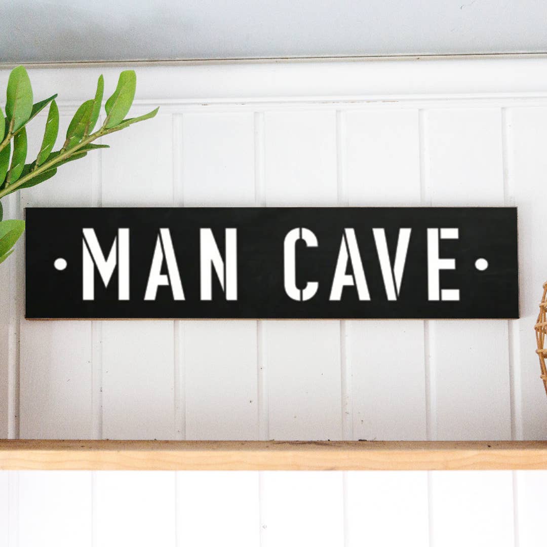 Man Cave Barn Wood Sign