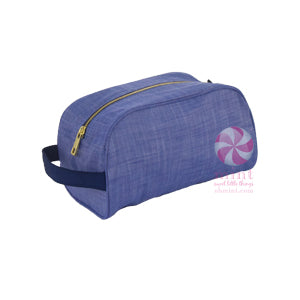 Personalized carry all makeup traveler bag — lifestyle shot in use