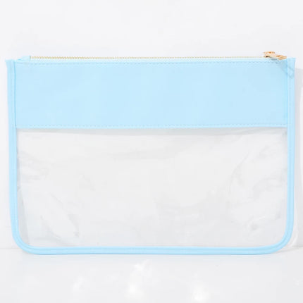 The Allie clear pouch — fun transparent accessory bag, gift for her