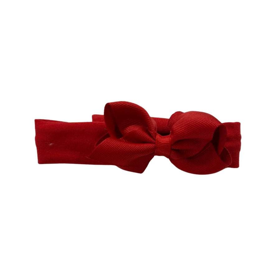 XSmall Grosgrain Bow on Jersey Band