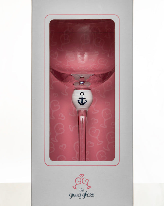 The Giving Glass Anchor — close up showing anchor design