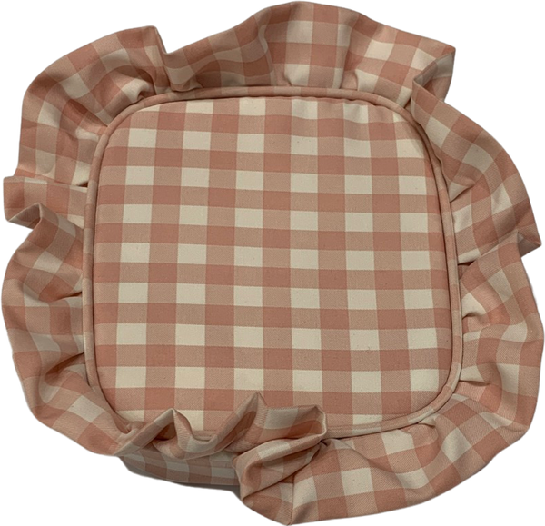 The Rachel Ruffle Gingham Bag