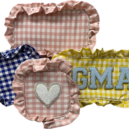 The Rachel ruffle gingham bag — fun preppy tote, gift for her
