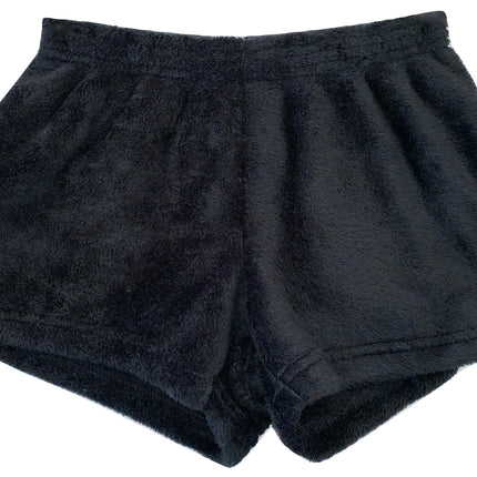 Personalized college fuzzy pajama shorts — alternate color with school logo