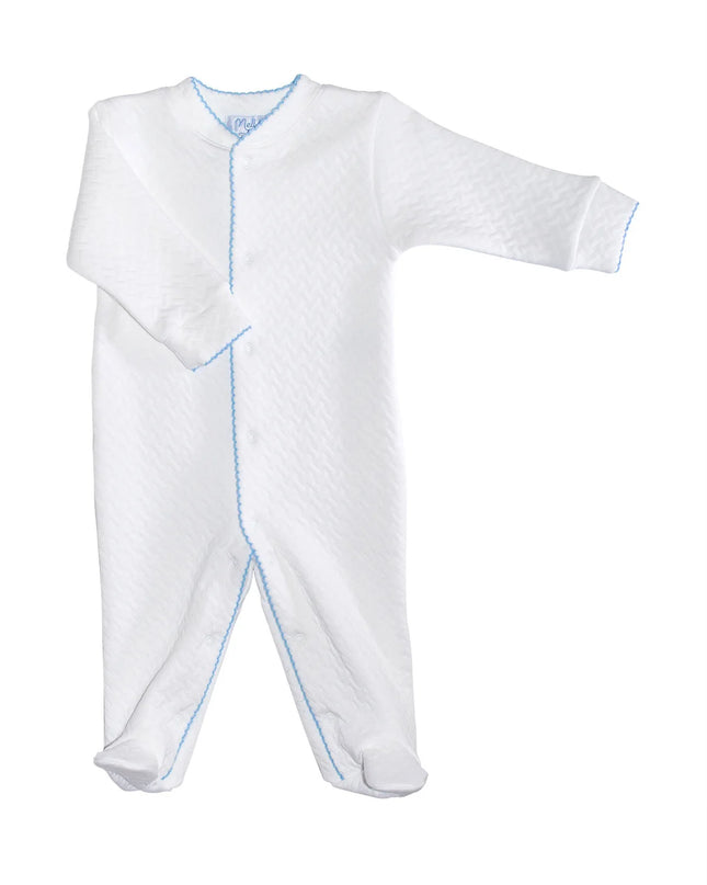 Basket Weave Baby Footie