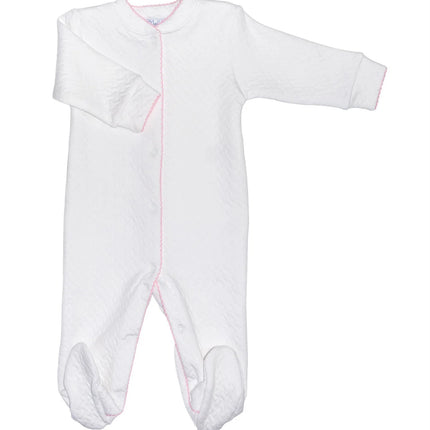 Basket Weave Baby Footie