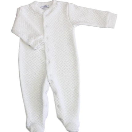 Basket Weave Baby Footie