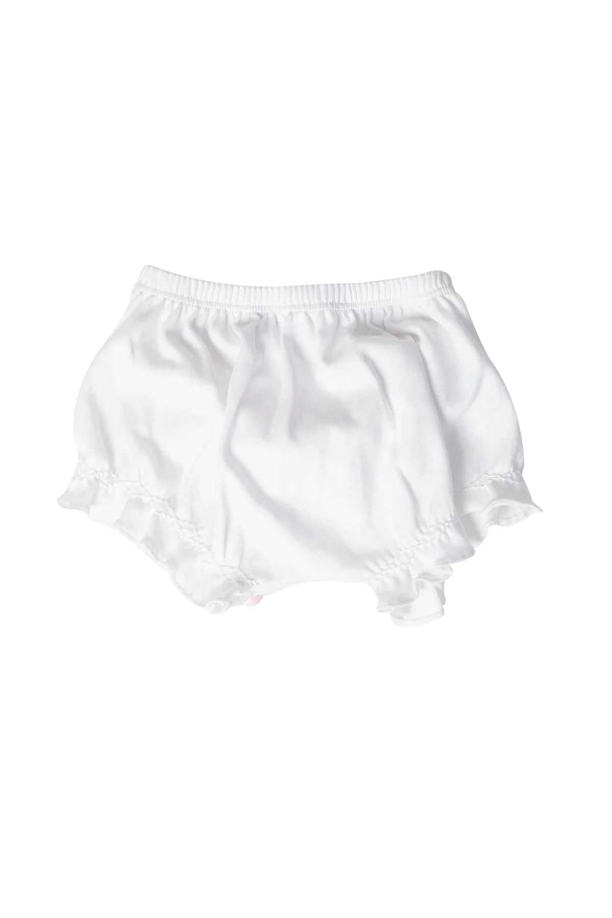 White Baby Bow Bloomer