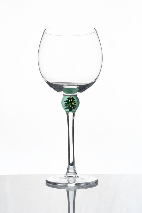 The Giving Glass - Christmas Tree Wine Glass