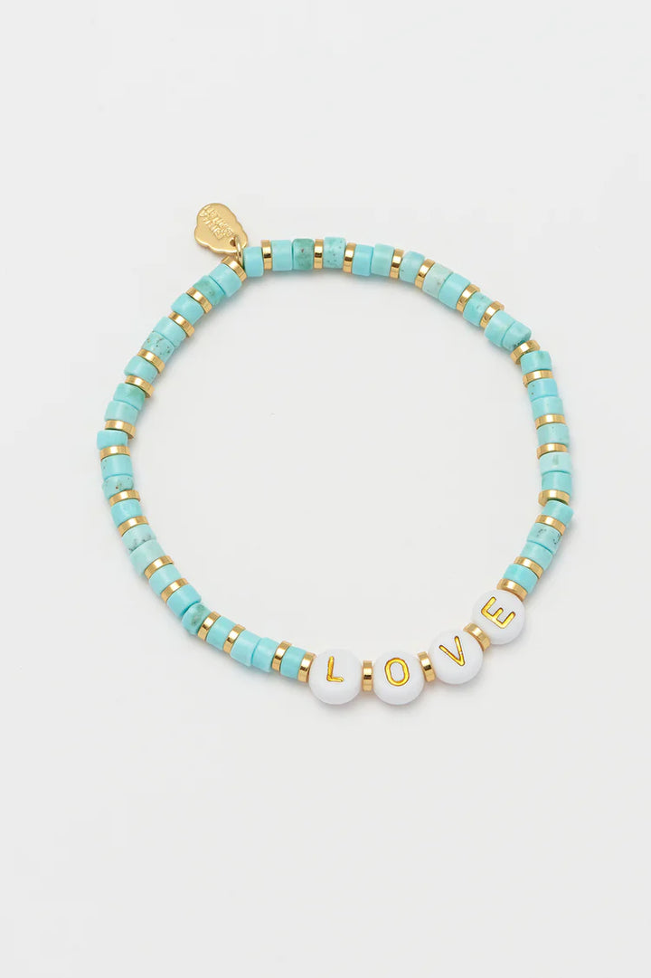 Amazonite Bracelet -Gold Love