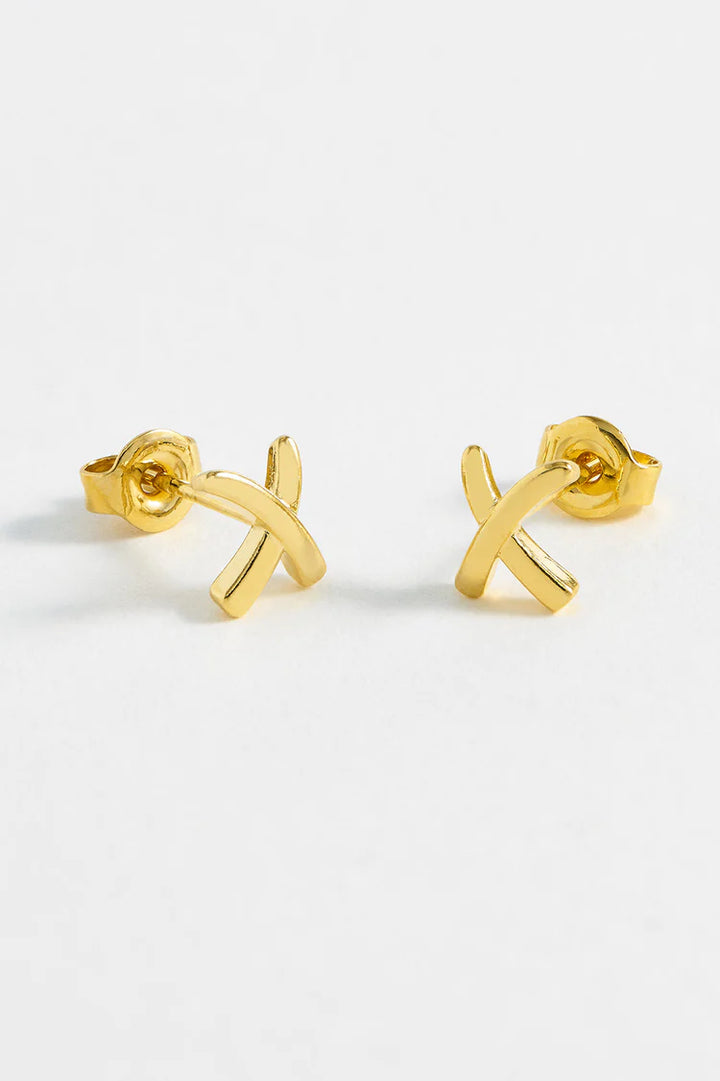 Kiss Stud - Gold Plated