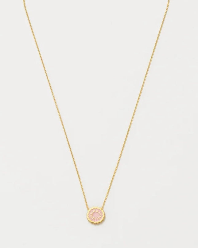 Dream Big Gold Glitter Stone Necklace