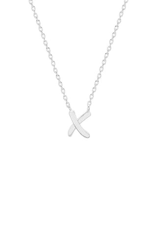Kiss Necklace - Silver Plated