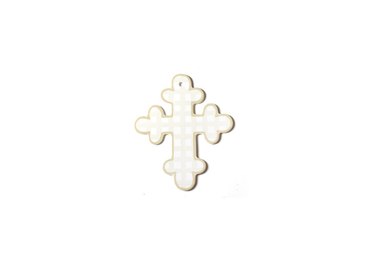 Personalized Ecru Gingham Cross