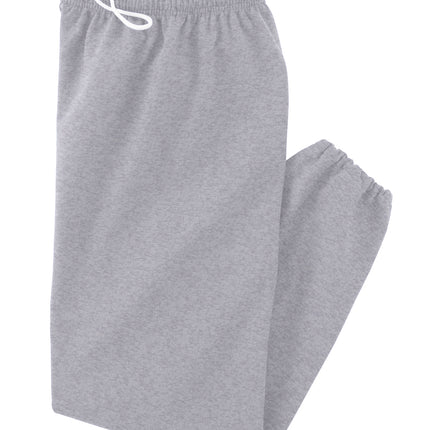 Personalized college sweatpants — shown being worn