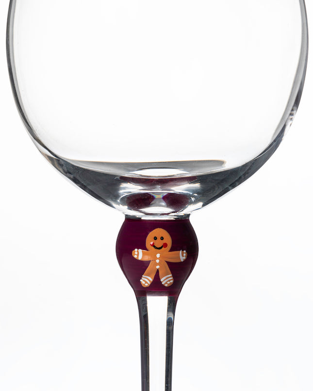 The Giving Glass Gingerbread — close up showing gingerbread design