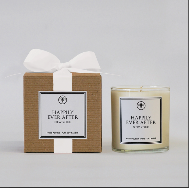Happily Ever After boxed candle — romantic wedding and anniversary gift