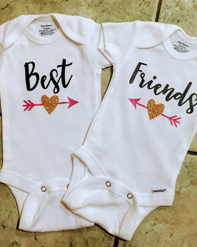 Personalized onesie with custom design — shown with embroidered name and graphic