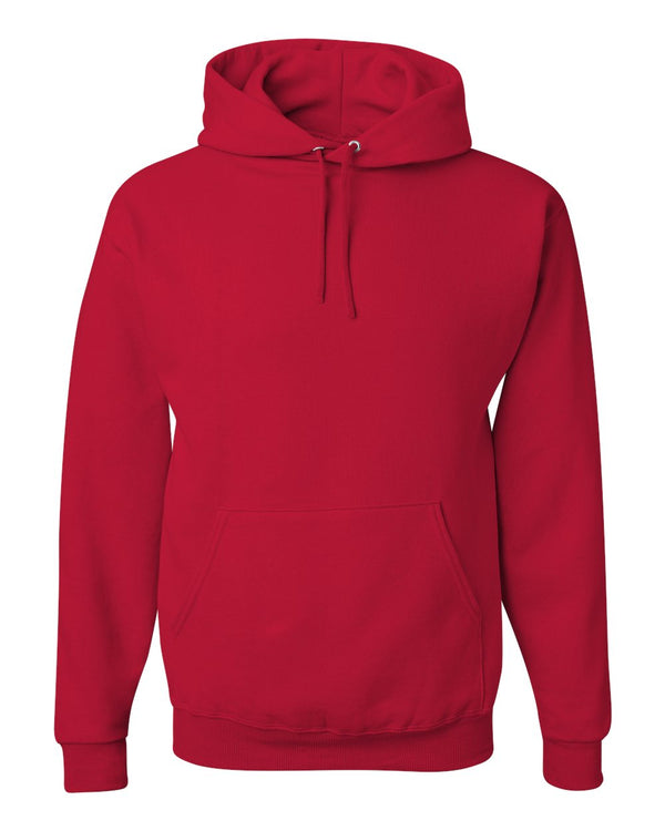 Red and Blue Hooded Sweatshirt