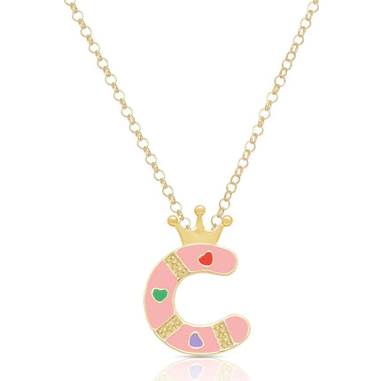Children's initial pendant — multiple letter options available