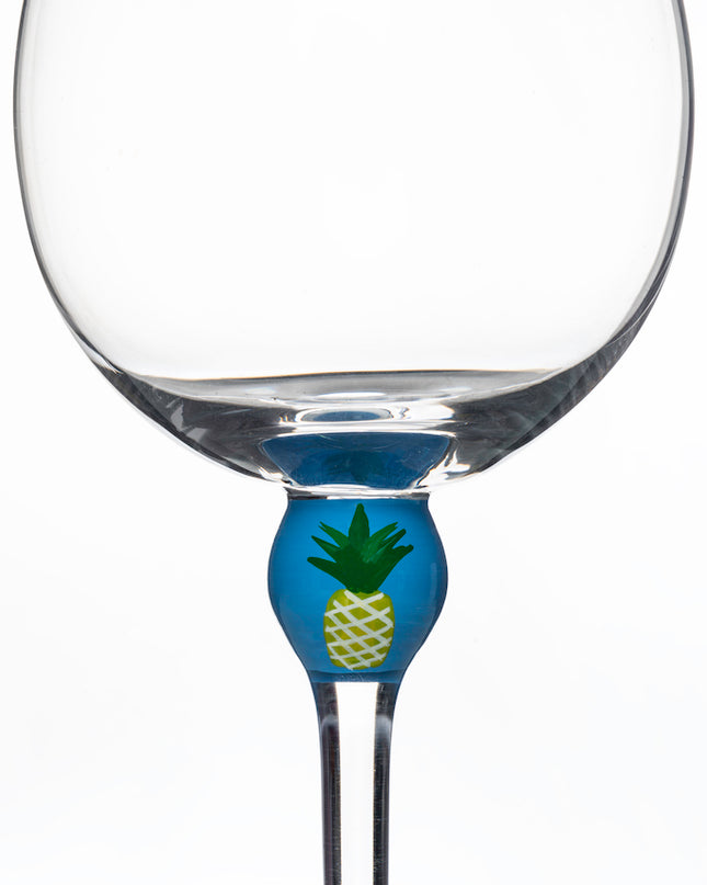 The Giving Glass Pineapple — lifestyle shot on table