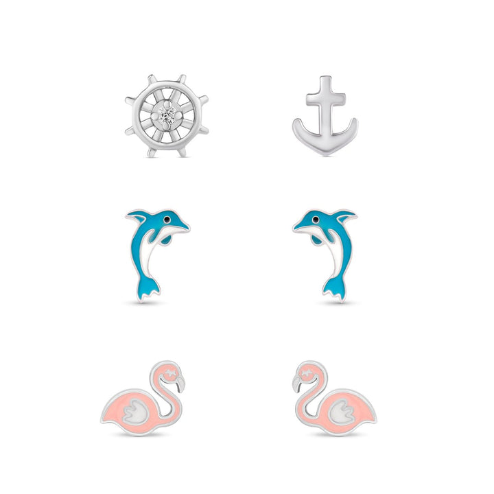 Nautical Stud Set - Silver