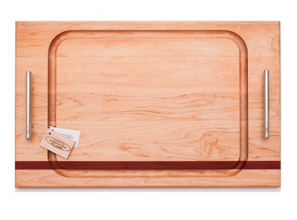 Steak board maple cutting board — gift for him, housewarming and grilling gift